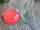 Pyrex Clear Bluish Green Tint Glass 2 Cup 4-1/2” Diameter Bowl #7200
