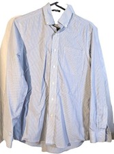 Eddie Bauer wrinkle resistant relaxed fit S men's striped multicolor shirt