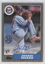 2022 Update 1987 Topps Baseball Black 186/199 Jovani Moran #87BA-JMO Auto 0c6