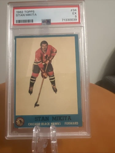 1962-63 Topps #34 Stan Mikita PSA 5