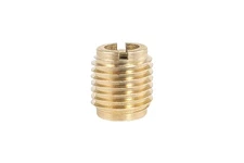 Taytools 100 Pcs Brass Threaded Inserts 1/4-20 for Hardwood Softwood Plywood