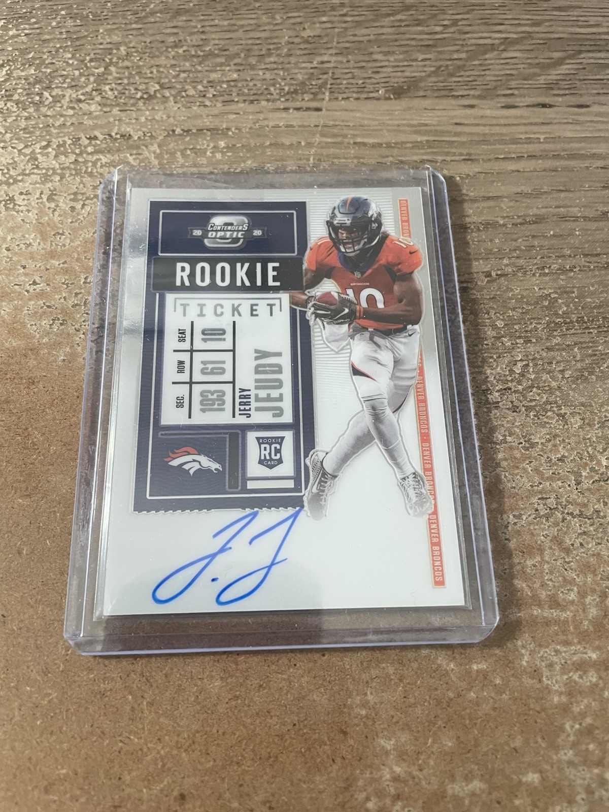 2020 Panini Contenders Optic - Rookie Ticket Jerry Jeudy Auto #106 (RC)