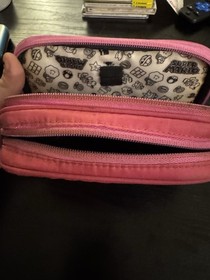 Nintendo 3DS Purple Handheld Console w/ Princess Peach Zipper Case/ No Charger