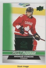 2023 Team Canada Juniors Pride of the Program Green Brennan Othmann #66 READ z6b