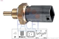Facet Sensor, KüHlmitteltemperatur 7.3252 FüR Dacia Renault Opel Nissan