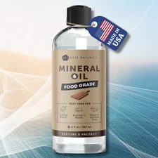 Mineral Oil for Wood Cutting Board, Butcher Block, and Knife. Food Grade Mineral