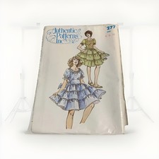 Vintage Authentic Patterns, Ink Pattern 277 Square Dance Dress Never Been Used