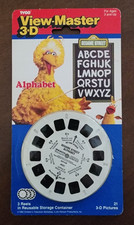 TYCO View-Master 3-D Sesame Street Big Bird Alphabet - 3 Reels Year 1990