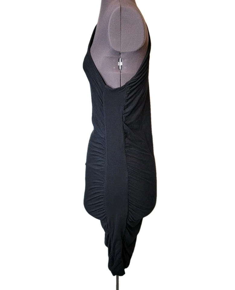 Vestido ceñido al cuerpo Tart para mujer talla L negro manga única fuera del hombro Foto 4 de 4