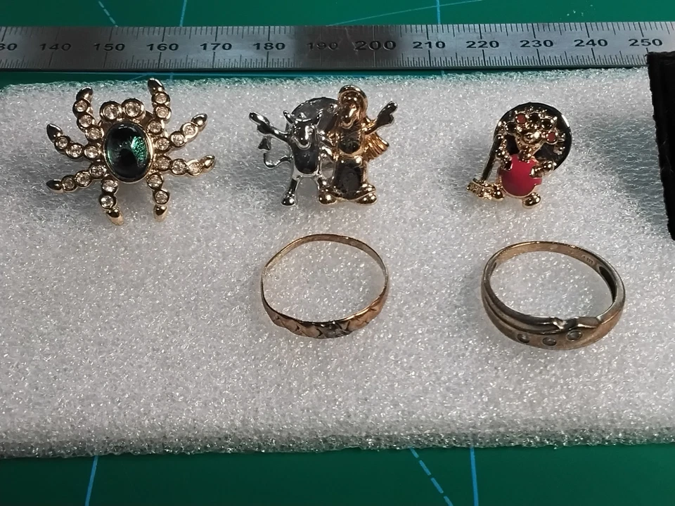 Pierre Lang+Murano Glas Brosche Anhänger Armband Modeschmuck Konvolut vergoldet - Bild 3 von 4