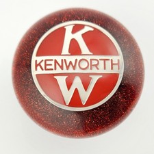 Red Glitter Hanco Style Kenworth Shift Knob Vintage Semi Shifter Diesel