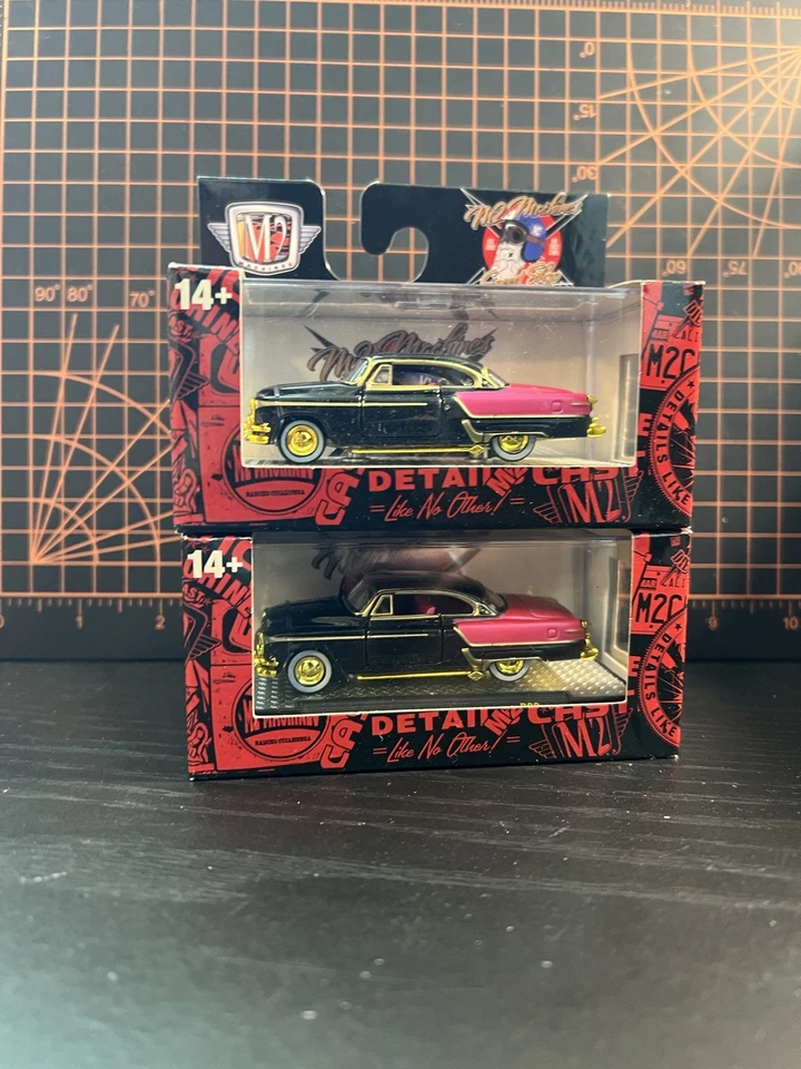 2025 M2 Machines Speed Shop 1953 Oldsmobile 98 Target Exclusive Gold CHASE - Image 2 of 4