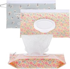 2Packs Baby Wipes Dispenser refillable baby Wet Wipes Container for travel