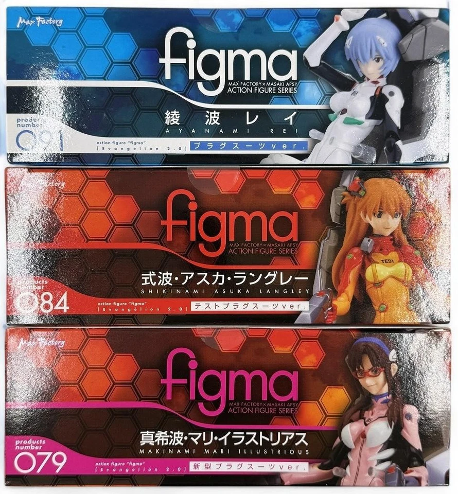 figma Evangelion Rei Ayanami/Shikinami Asuka/Makinami Mari Set of 3 figure - Image 4 of 4