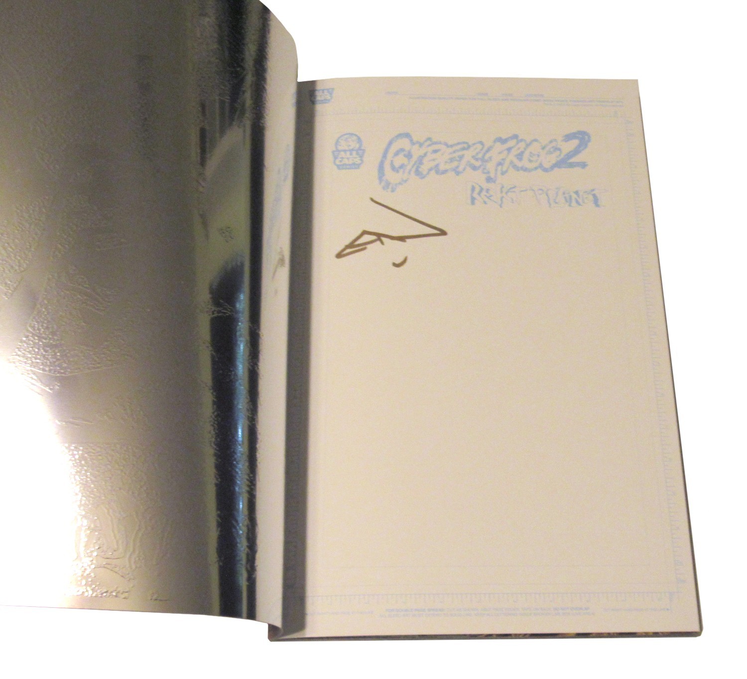 Cyberfrog 2 Rekt Planet Signed Ethan Van Sciver Chromium Cover(All Caps Comics)