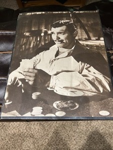 Vintage “Gone With The Wind “ Clark Gable 1970's Poster