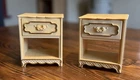Vintage Barbie Suzy Goose Doll House Furniture Set Of 2 Nightstands And Drawers