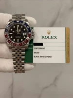 Rolex GMT-Master II "Pepsi" 126710BLRO Silver Jubilee Bracelet With Black Dial
