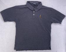 Warner Bros Studio Store Wile E Coyote Polo Shirt XL Super Genius Grey Vintage