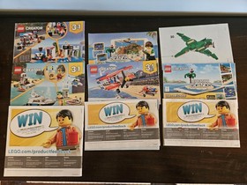 Lego Creator 3 in 1 instruction Manual Booklet Lot 31078 31073 31068