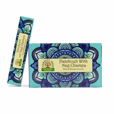 Namaste India Agarbatti Patchouli Champa Fragrance Incense Sticks 15g X 12 Pack
