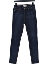 Paige Women's Jeans W 27 in Blue Cotton with Polyester, Spandex Skinny