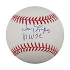 Davey Lopes Los Angeles Dodgers Autographed Inscribed OMLB Baseball PSA Holo