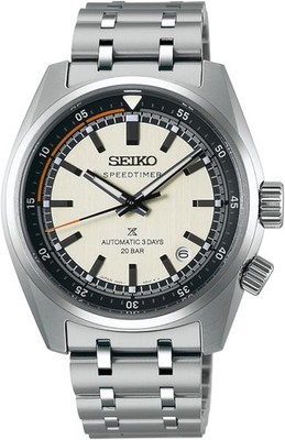SEIKO PROSPEX SPEEDTIMER SBDC215 Stainless Steel Men's Watch New in Box Japan 