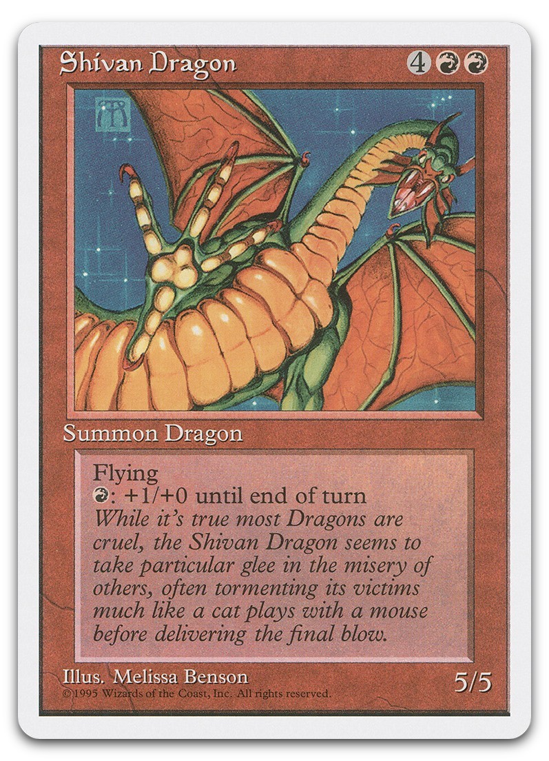 Shivan Dragon (NM) Fourth Edition 4ED Magic MTG