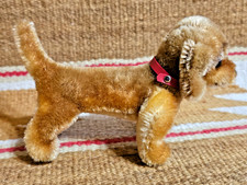 Sweet Old STEIFF 6" HEXIE THE DOG DACHSHUND MINI MOHAIR PLUSH NMint Condition