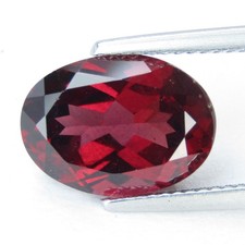 6.15Cts Natural Pinkish Red Rhodolite Garnet 14x10mm Oval Shape Loose Gemstone