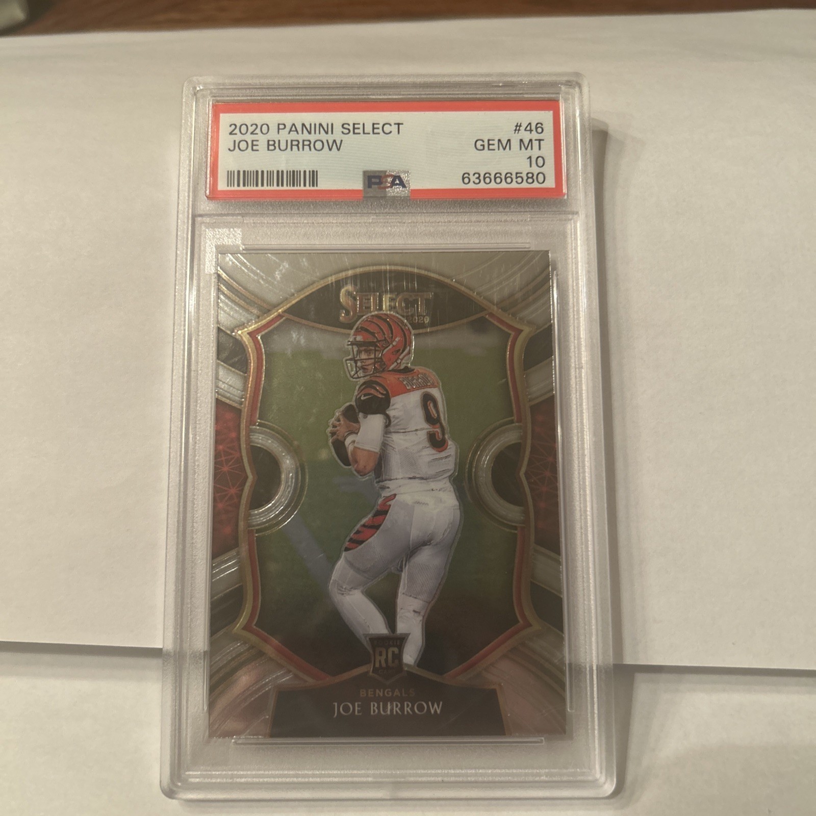 2020 Panini Select Joe Burrow Concourse Level RC PSA 10 #46