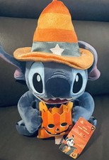 Disney Parks Official Halloween Stitch Plush 14  Embroidered Features NWT