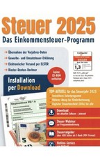 ALDI Steuer 2025 Neu und OVP Einkommensteuer-Programm nur Download kein Versand