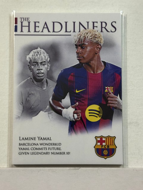 2025/26 Futera Headliners Barcelona Purple #04 Lamine Yamal 116/299