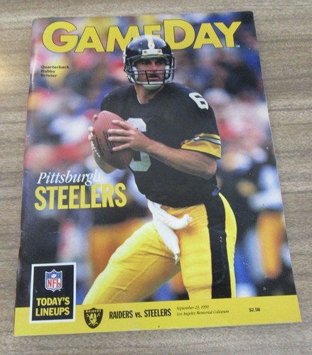 1990 Los Angeles Raiders vs. Pittsburgh Steelers Program READ
