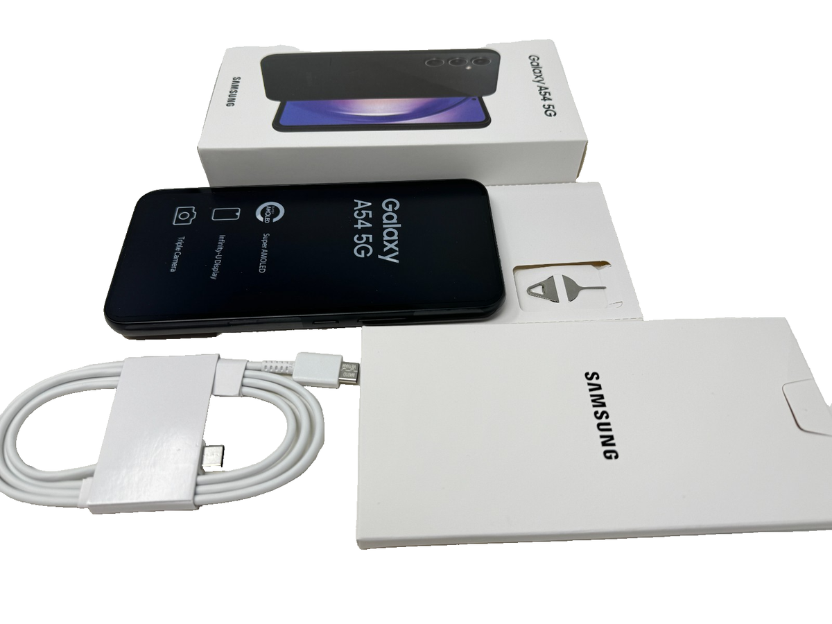New Samsung Galaxy A54 SM-A546U 5G 128GB Awesome Graphite AT&T T 