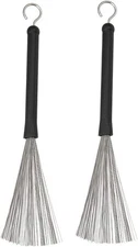 Jiayouy 1 Pair Drum Wire Brushes Sticks Percussion Retractable Brush... 