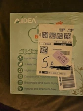 AIDEA- Baby Wash/burp Muslin cloths 10 Pack 10"x10" color unknown NEW in box