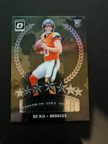 BO NIX RC 2024 Panini Donruss Optic #4 ROOKIE RECRUIT INSERT Broncos