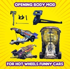 Hot Wheels NHRA Mustang Funny Car Dragster Opening Body Mod 3D Printed Parts