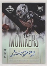 2013 Panini Limited Phenoms Monikers Silver 50/299 Latavius Murray #193 Auto 7ti