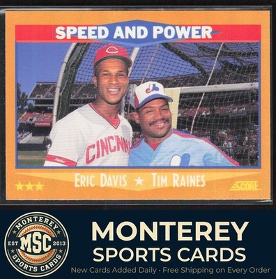 Eric Davis / Tim Raines 1988 Score #649