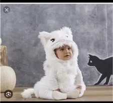 Pottery Barn Kids White Kitty Cat Halloween Costume - 2/3T