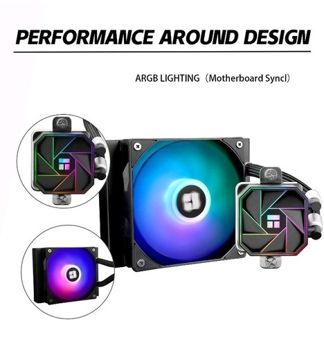 Aqua Elite 120 V3 Liquid CPU Cooler, AIO Pump Head Speed up to 3300RPM, TL-C1... - Zdjęcie 2 z 5