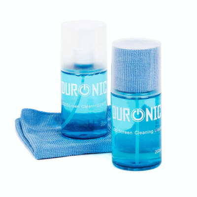 Duronic SCK102 Bildschirmreiniger 2x200ml Set mit Mikrofasertuch Display