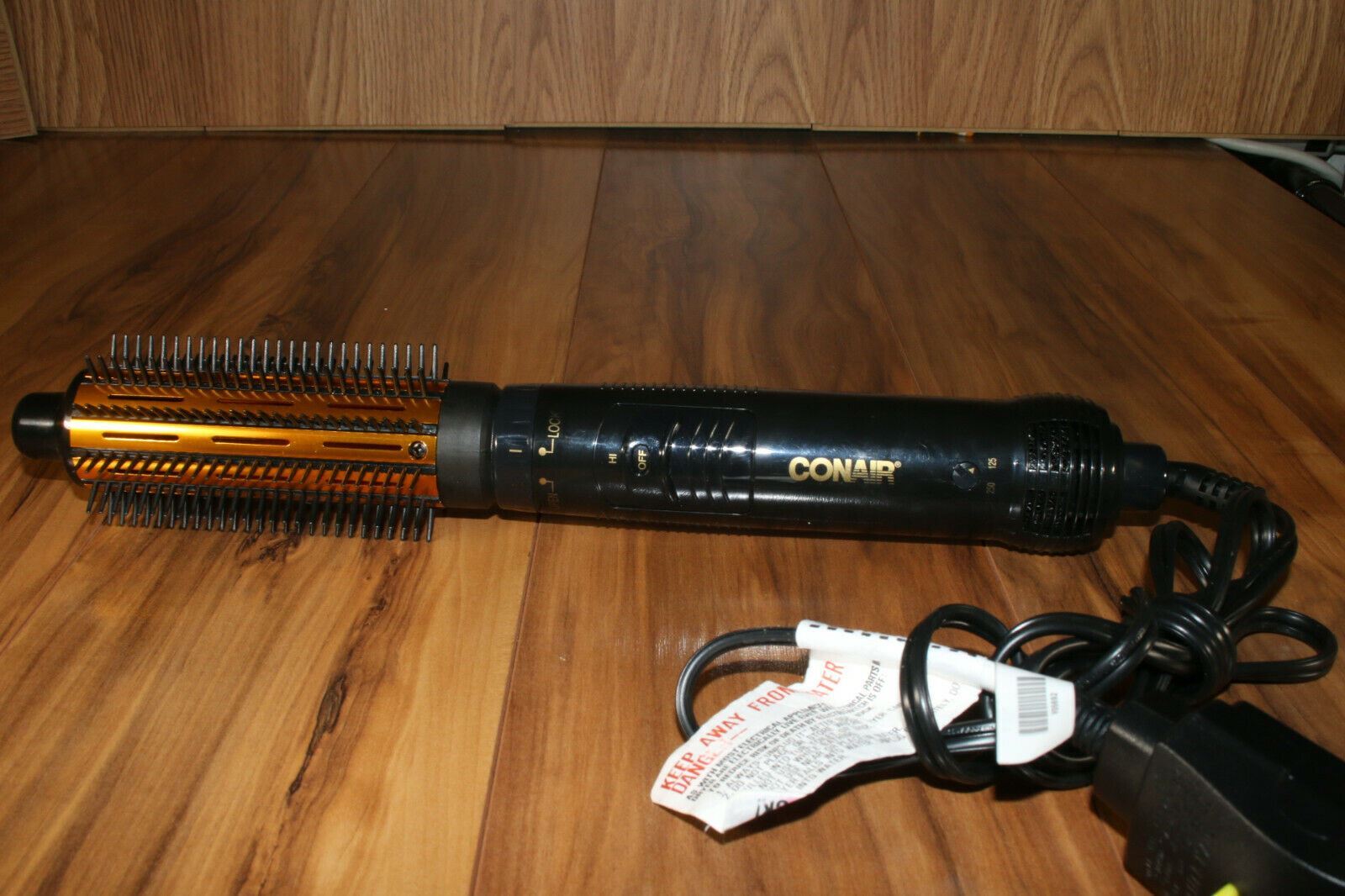 Conair Hot Air Curling Combo BLACK / GOLD Removable TIP