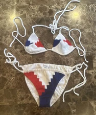 Vintage 90s Miami Thong Vibrant Gitano Micro Bikini 2-Piece Swimsuit Customize