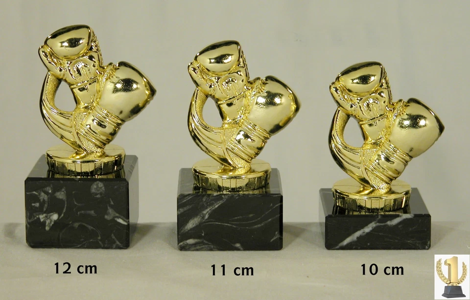 EIGENMARKE Boxen / Kickboxen Trophäe / Pokal 3er set oder einzeln incl. Beschriftung