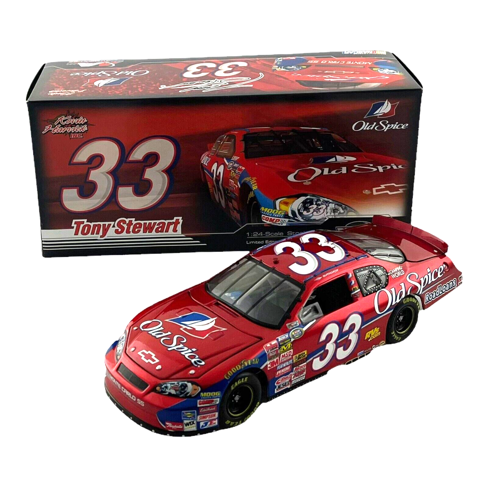 1:24 Scale Tony Stewart #33 Old Spice Diecast Vehicle 2007 Action